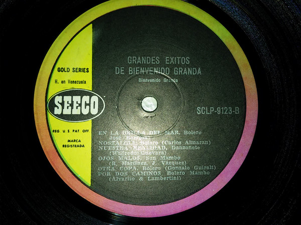 Bienvenido Granda Con La Sonora Matancera - Grandes Exitos De Bienvenido Granda | Seeco (SCLP-9123) - 3 Bienvenido Granda Con La Sonora Matancera - Grandes Exitos De Bienvenido Granda | Seeco (SCLP-9123) - 3