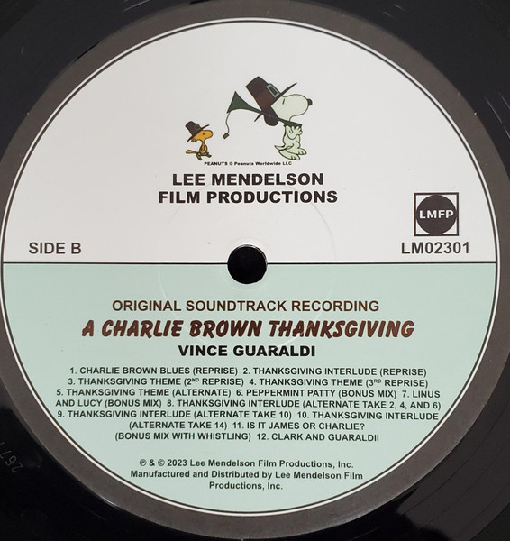 Vince Guaraldi Quintet - A Charlie Brown Thanksgiving | Lee Mendelson Film Productions, Inc. (LMO2301) - 4