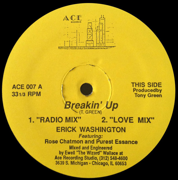 Erick Washington - Breakin' Up / Vain | Ace Records (ACE 007)