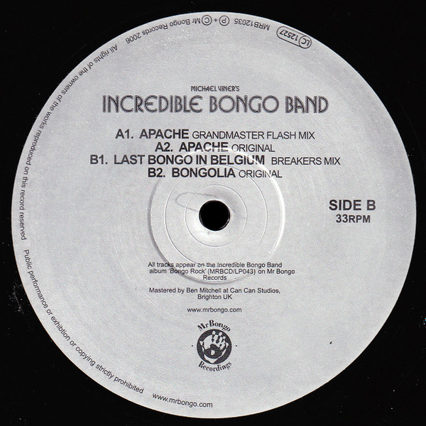 The Incredible Bongo Band - Apache | Mr Bongo (MRB12035) - main