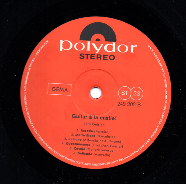 Ladi Geisler - Guitar À La Carte | Polydor (249 202) - 3