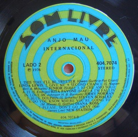 Various - Anjo Mau (Trilha Sonora Internacional) | Som Livre (404.7074)