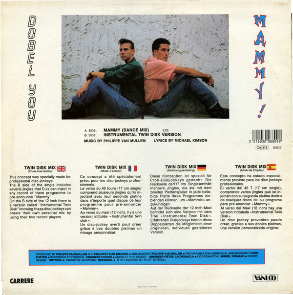 Dobel You - Mammy | Carrere (8809)