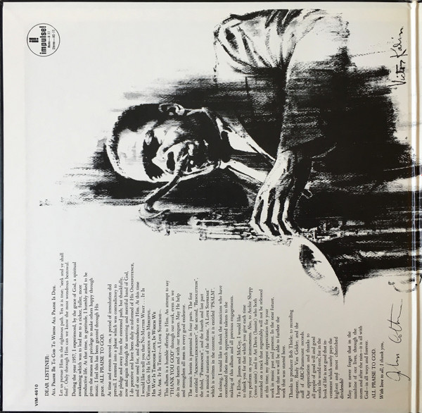 John Coltrane - A Love Supreme LP | MCA Records (VIM-4610) - 2 John Coltrane - A Love Supreme LP | MCA Records (VIM-4610) - 2