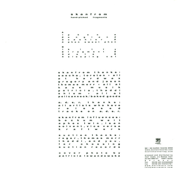 Skanfrom - Hand-Picked Fragments | Suction Records (suction012) - 2