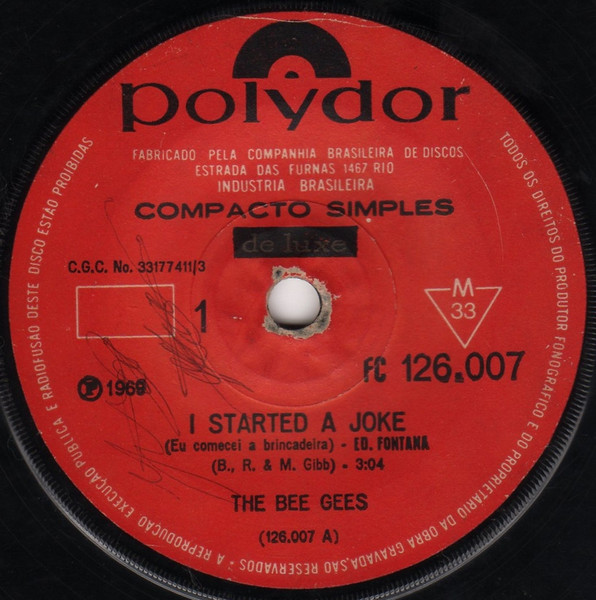 Bee Gees - I Started A Joke | Polydor (FC 126.007)