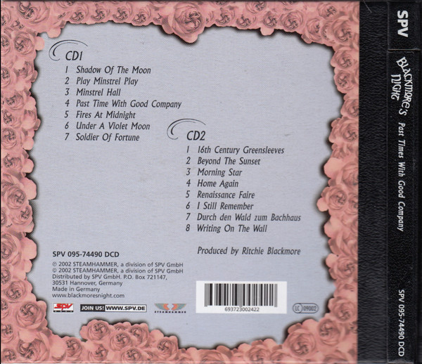Blackmore's Night - Past Times With Good Company | Steamhammer (SPV 095-74490 DCD) - 2 Blackmore's Night - Past Times With Good Company | Steamhammer (SPV 095-74490 DCD) - 2
