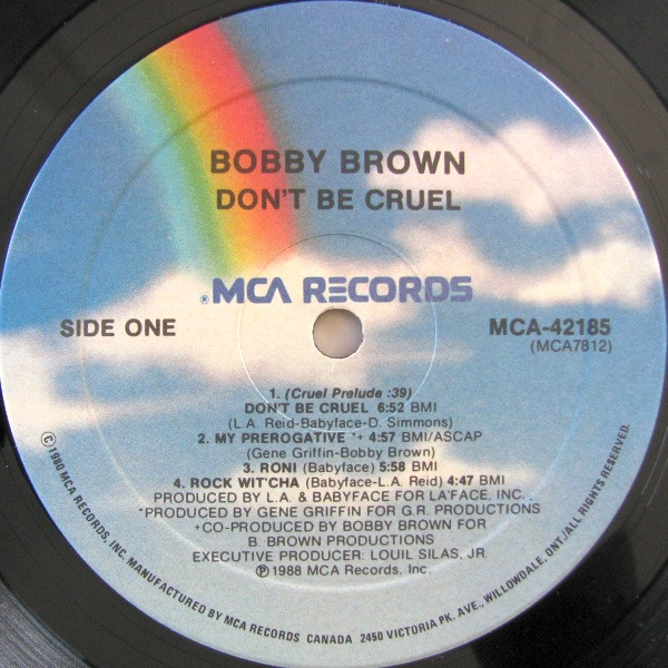 Bobby Brown - Don't Be Cruel | MCA Records (MCA-42185) - 3