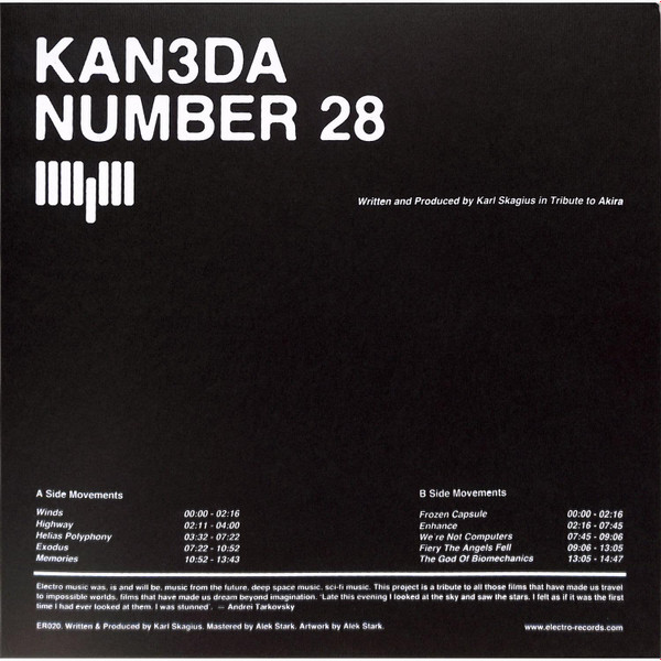 Kan3Da - Number 28 | Electro Records (ER020)