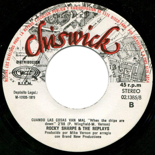 Rocky Sharpe & The Replays - Rama Lama Ding Dong | Chiswick Records (02.1385/8) - 4