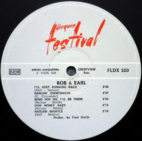 Bob & Earl - Bob & Earl | Disques Festival (FLDX 520) - 4 Bob & Earl - Bob & Earl | Disques Festival (FLDX 520) - 4