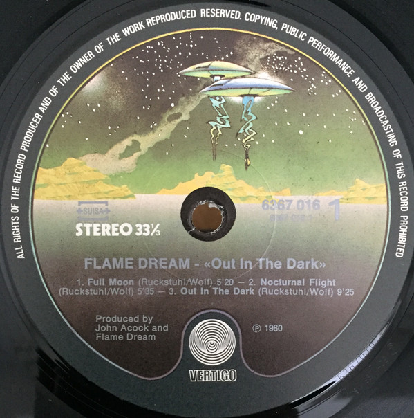 Flame Dream - Out In The Dark | Vertigo (6367 016) - 2