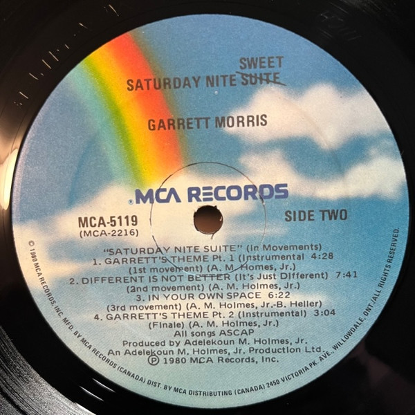 Garrett Morris - Saturday Night Sweet | MCA Records (MCA-5119) - 4