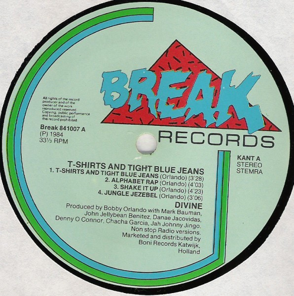Divine - T Shirts And Tight Blue Jeans (Non Stop Dance Remix) | Break Records (841007) - 3 Divine - T Shirts And Tight Blue Jeans (Non Stop Dance Remix) | Break Records (841007) - 3