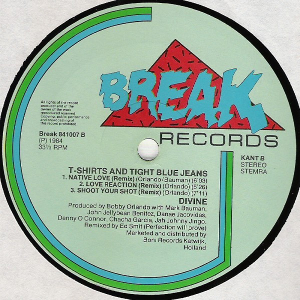 Divine - T Shirts And Tight Blue Jeans (Non Stop Dance Remix) | Break Records (841007) - 4 Divine - T Shirts And Tight Blue Jeans (Non Stop Dance Remix) | Break Records (841007) - 4