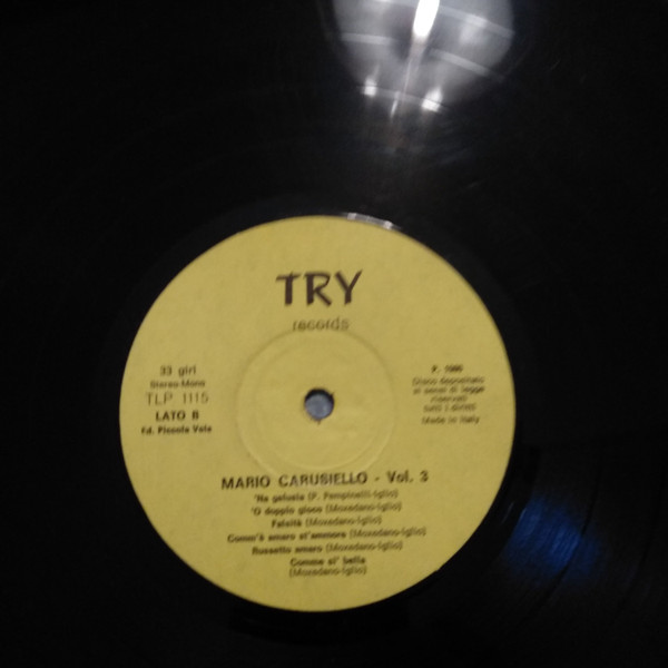 Mario Carusiello - Volume 3 | TRY Records (TLP 1115) - 3 Mario Carusiello - Volume 3 | TRY Records (TLP 1115) - 3