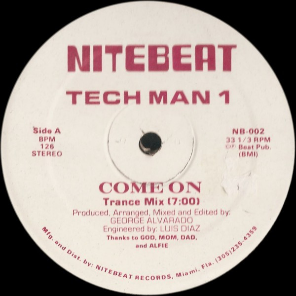 Tech Man 1 - Come On | Nitebeat (NB-002) - main