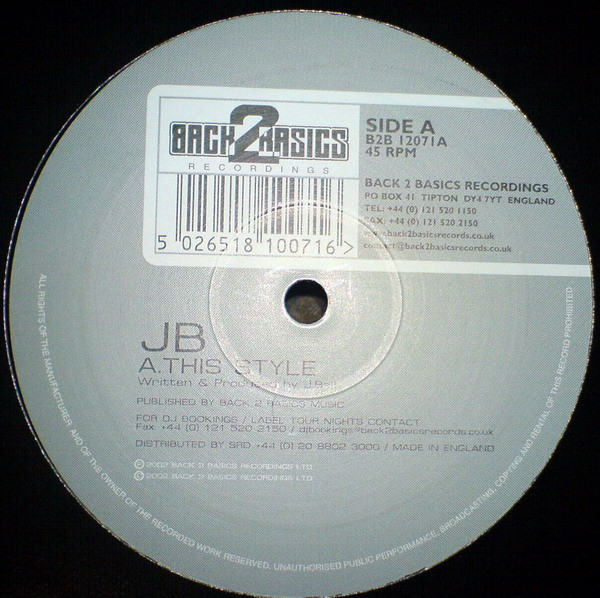 JB - This Style / Smurf | Back 2 Basics (B2B 12071) - 2 JB - This Style / Smurf | Back 2 Basics (B2B 12071) - 2