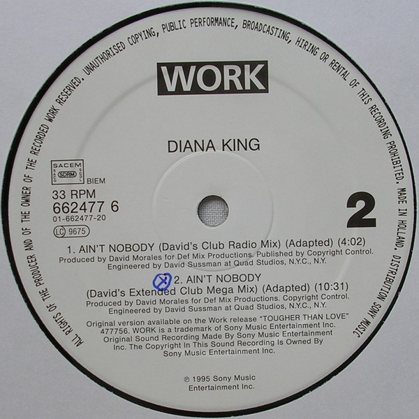 Diana King - Ain't Nobody | Work (WRK 662477 6) - 2 Diana King - Ain't Nobody | Work (WRK 662477 6) - 2