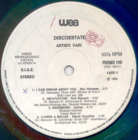 Various - Discoestate | WEA (PROMO 199) - main Various - Discoestate | WEA (PROMO 199) - main