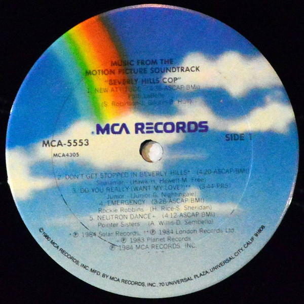 Various - Music From The Motion Picture Soundtrack - Beverly Hills Cop | MCA Records (MCA-5553) - 3