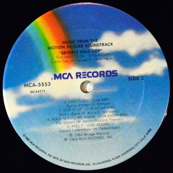 Various - Music From The Motion Picture Soundtrack - Beverly Hills Cop | MCA Records (MCA-5553) - 4