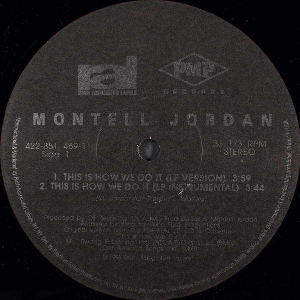 Montell Jordan - This Is How We Do It | Rush Associated Labels (422 851 469-1) - 4 Montell Jordan - This Is How We Do It | Rush Associated Labels (422 851 469-1) - 4
