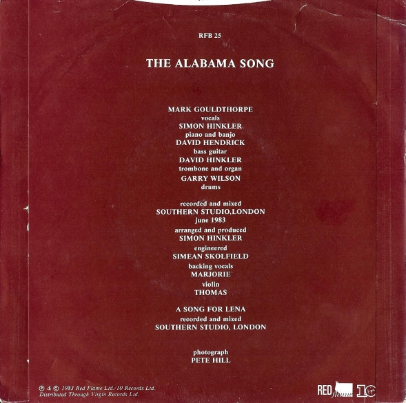 Artery - The Alabama Song | Red Flame (RFB 25) - 2