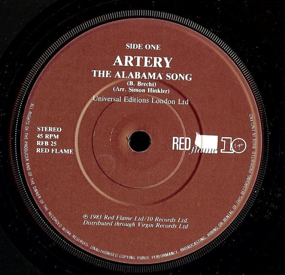 Artery - The Alabama Song | Red Flame (RFB 25) - 3