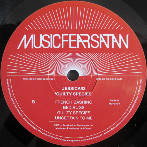 Jessica 93 - Guilty Species | Teenage Menopause Records (TMR025) - 4