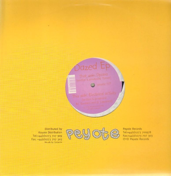 Marcello Bonifacii And S. Lawrence / Turner - Dazed Ep | Peyote Records (peyote 007) - 4