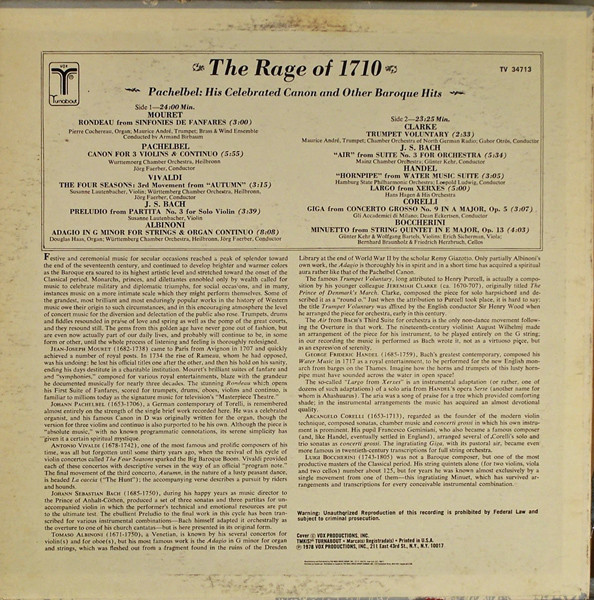 Various - The Rage Of 1710 | Turnabout (TV 34713) - 2 Various - The Rage Of 1710 | Turnabout (TV 34713) - 2