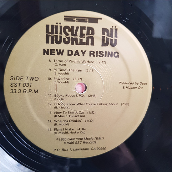 Hüsker Dü - New Day Rising [Vinyl] | SST Records (SST 031) - 2