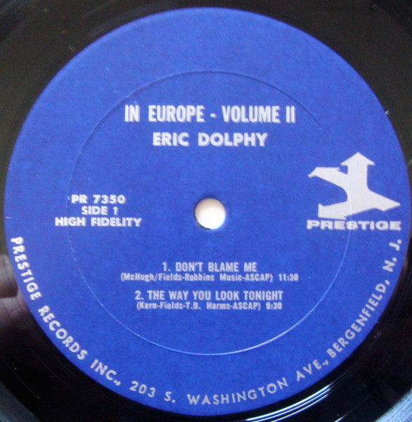 Eric Dolphy - In Europe, Vol. 2 | Prestige (PR 7350) - 3 Eric Dolphy - In Europe, Vol. 2 | Prestige (PR 7350) - 3