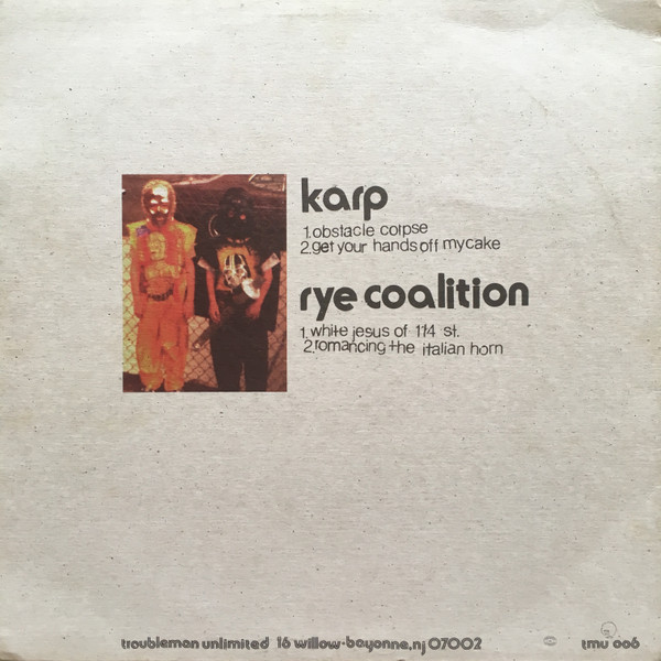 Karp / Rye Coalition - Split 12" | Troubleman Unlimited (tmu 006) - 2 Karp / Rye Coalition - Split 12" | Troubleman Unlimited (tmu 006) - 2