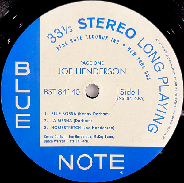 Joe Henderson - Page One | Blue Note (84140) - 3