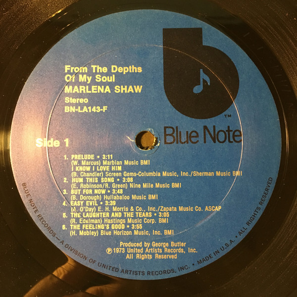 Marlena Shaw - From The Depths Of My Soul | Blue Note (BN-LA143-F) - 2