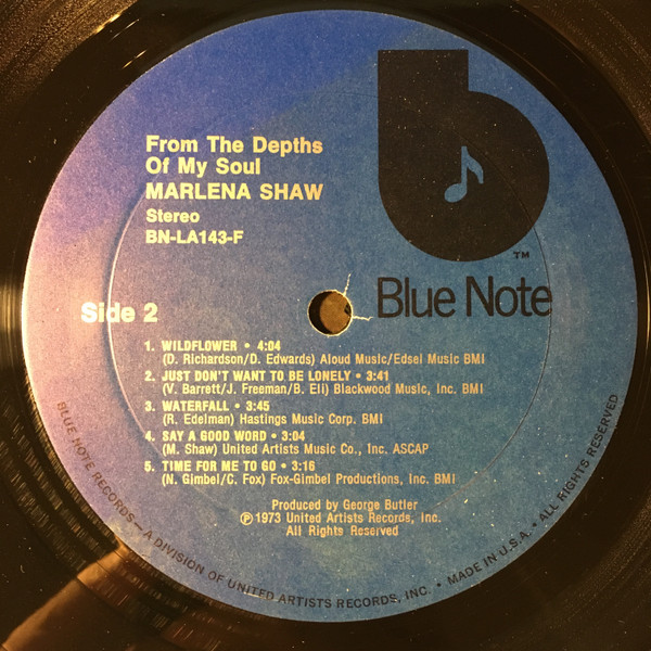 Marlena Shaw - From The Depths Of My Soul | Blue Note (BN-LA143-F) - 3