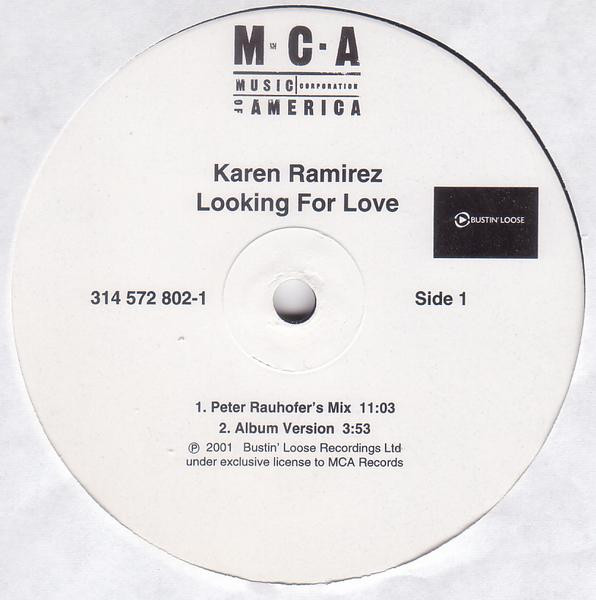 Karen Ramirez - Looking For Love | MCA Records (314 572 801-1) - 2