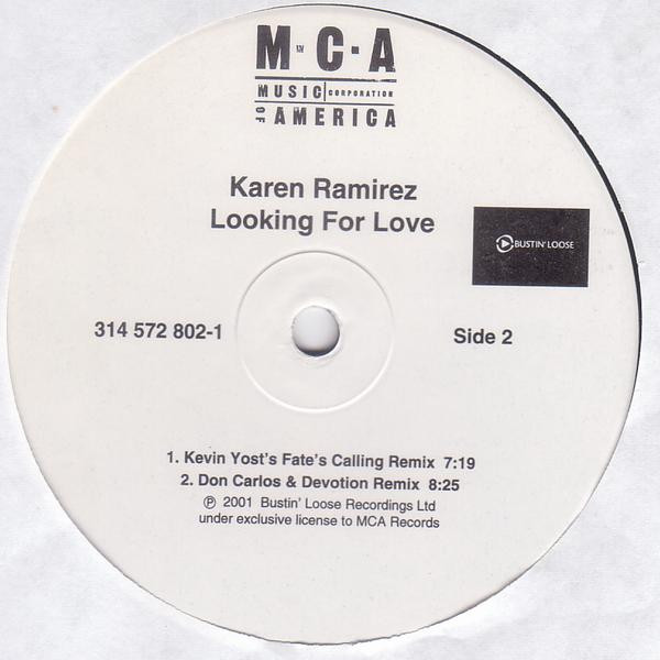 Karen Ramirez - Looking For Love | MCA Records (314 572 801-1) - 3