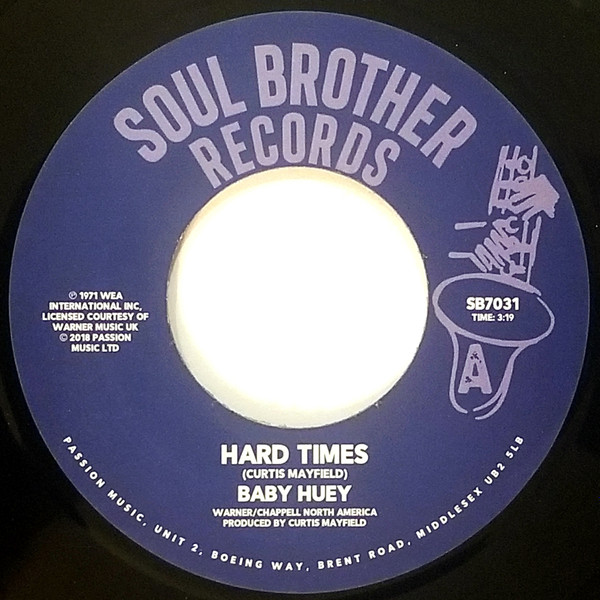 Baby Huey - Hard Times / Listen To Me | Soul Brother Records (SB7031) - main Baby Huey - Hard Times / Listen To Me | Soul Brother Records (SB7031) - main