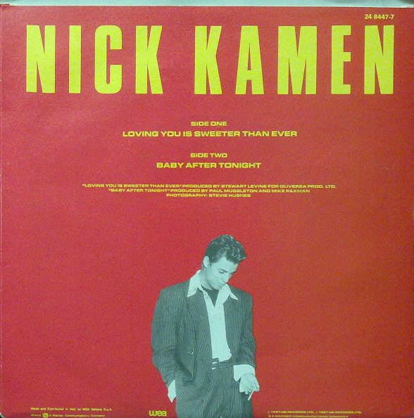 Nick Kamen - Loving You Is Sweeter Than Ever | WEA (24 8447-7) - 2