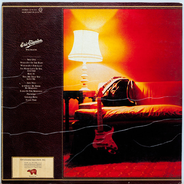 Eric Clapton - Backless - Vinilo | RSO (23 94 213) - 2 Eric Clapton - Backless - Vinilo | RSO (23 94 213) - 2