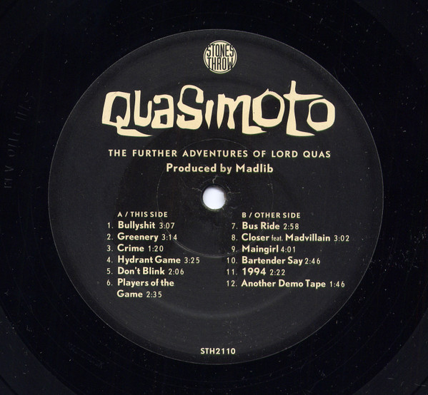 Quasimoto - The Further Adventures Of Lord Quas | Stones Throw Records (STH2110) - 4