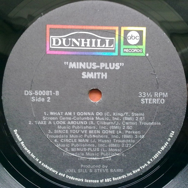 Smith - Minus-Plus | Dunhill (DS-50081) - 4