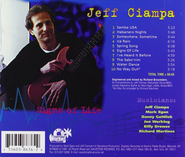 Jeff Ciampa - Signs Of Life | Wavetone Records (WT8636) - 2