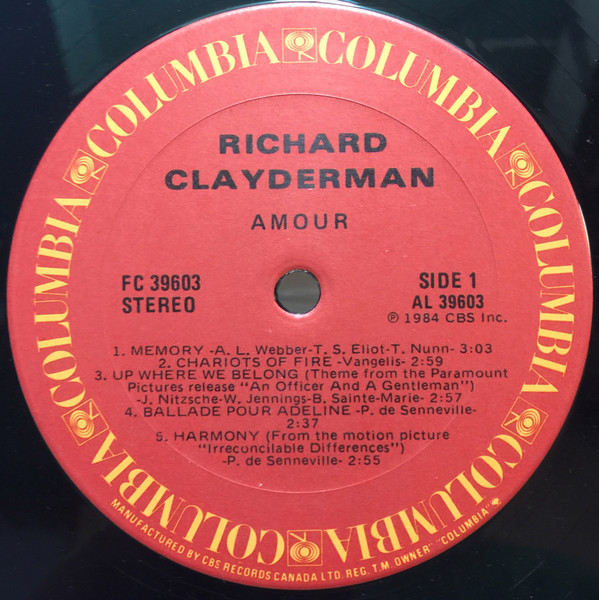 Richard Clayderman - Amour | Columbia (FC 39603) - 3 Richard Clayderman - Amour | Columbia (FC 39603) - 3