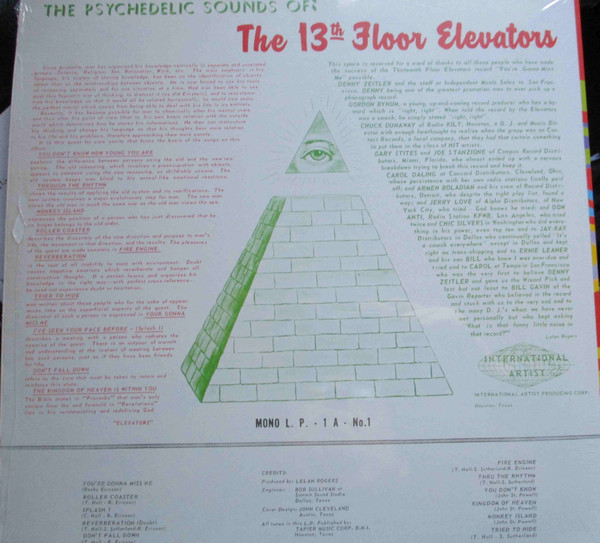 13th Floor Elevators - The Psychedelic Sounds Of The 13th Floor Elevators LP | International Artists (1A-LP-1) - 3 13th Floor Elevators - The Psychedelic Sounds Of The 13th Floor Elevators LP | International Artists (1A-LP-1) - 3