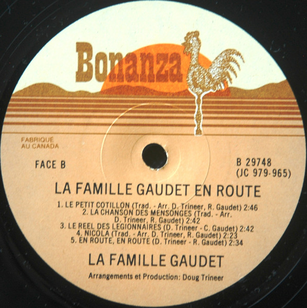 La Famille Gaudet - En Route | Bonanza (B-29748) - 4 La Famille Gaudet - En Route | Bonanza (B-29748) - 4