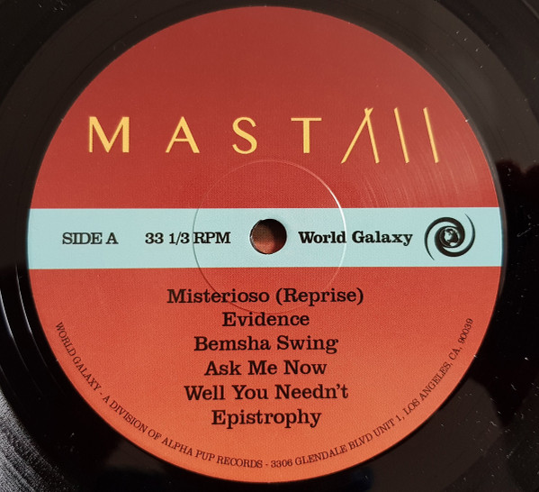 MAST - Thelonious Sphere Monk | World Galaxy Records (WG-009) - 3